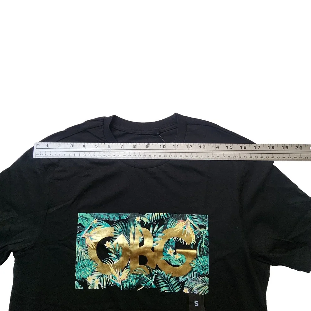 G by GUESS Los Angeles Men's Short Sleeve T-Shirt Size S Danny Tee Black/Gold - Picture 4 of 6
